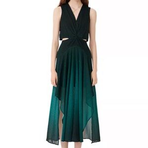 Maje Resio Ombre Side Cutout Dress